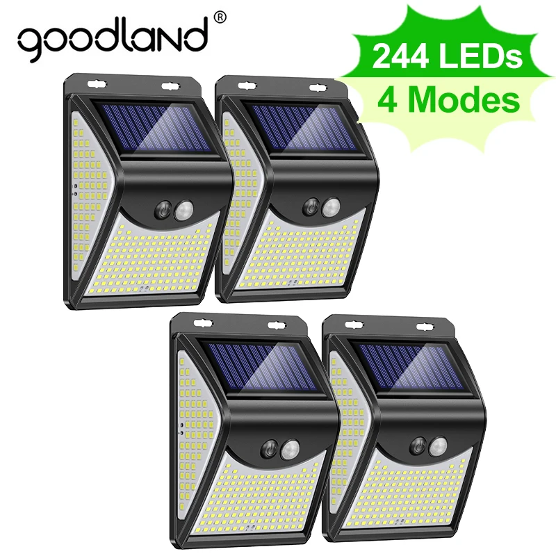 Фотолампа Goodland 244, 222 Φ, наружная лампа с датчиком движения, питание от солнечной энергии, фотолампа для украшения сада
Фотолампа Goodland 244, 222 Φ, наружная лампа с датчиком движения, питание от солнечной энергии, фотолампа для украшения сада