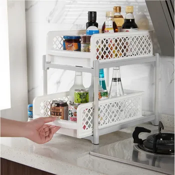 REMARKABLY 2 Tiers Storage Shelf Home Organizer Rack Assembly Multifunctional Push Pull Countertop Storage Rack Large Capacity
REMARKABLY 2 Tiers Storage Shelf Home Organizer Rack Assembly Multifunctional Push Pull Countertop Storage Rack Large Capacity