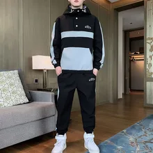 Fashion Tracksuit Set Men 2020 New Clothing Set Mens Sweat Suits 2 Pieces Baseball Jacket + Sweatpants Male Hip Hop Jogger Set
Fashion Tracksuit Set Men 2020 New Clothing Set Mens Sweat Suits 2 Pieces Baseball Jacket + Sweatpants Male Hip Hop Jogger Set