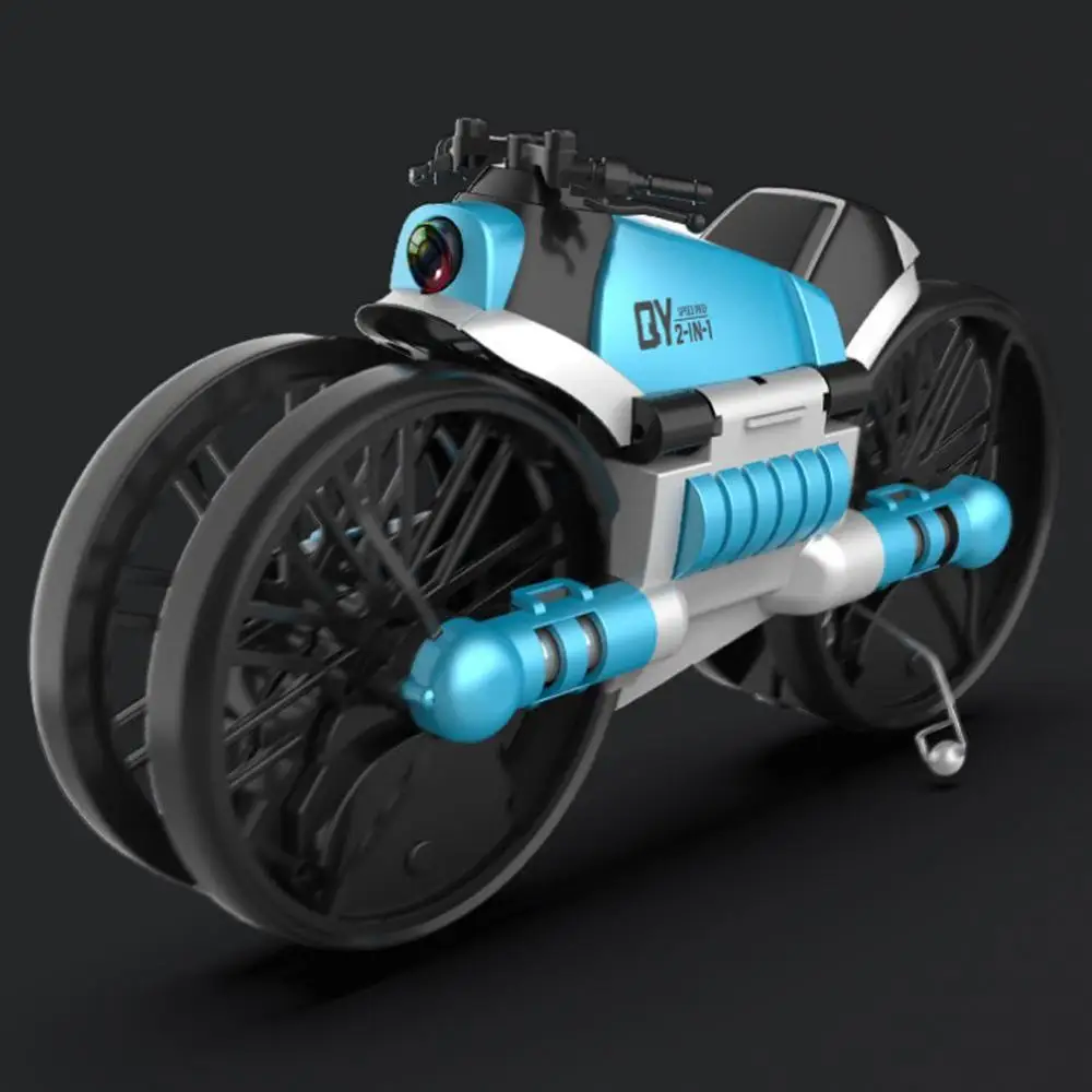 Unique H6 2-in-1 Foldable RC Drone with camera Motorcycle Vehicle Multi-function Folding Aircraft Vehicle 6-axis Quadcopter Toy
Unique H6 2-in-1 Foldable RC Drone with camera Motorcycle Vehicle Multi-function Folding Aircraft Vehicle 6-axis Quadcopter Toy