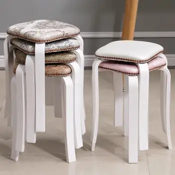 Solid wood round stool home adult dining chair Nordic soft bag fabric simple stool modern high stool wood bench
Solid wood round stool home adult dining chair Nordic soft bag fabric simple stool modern high stool wood bench