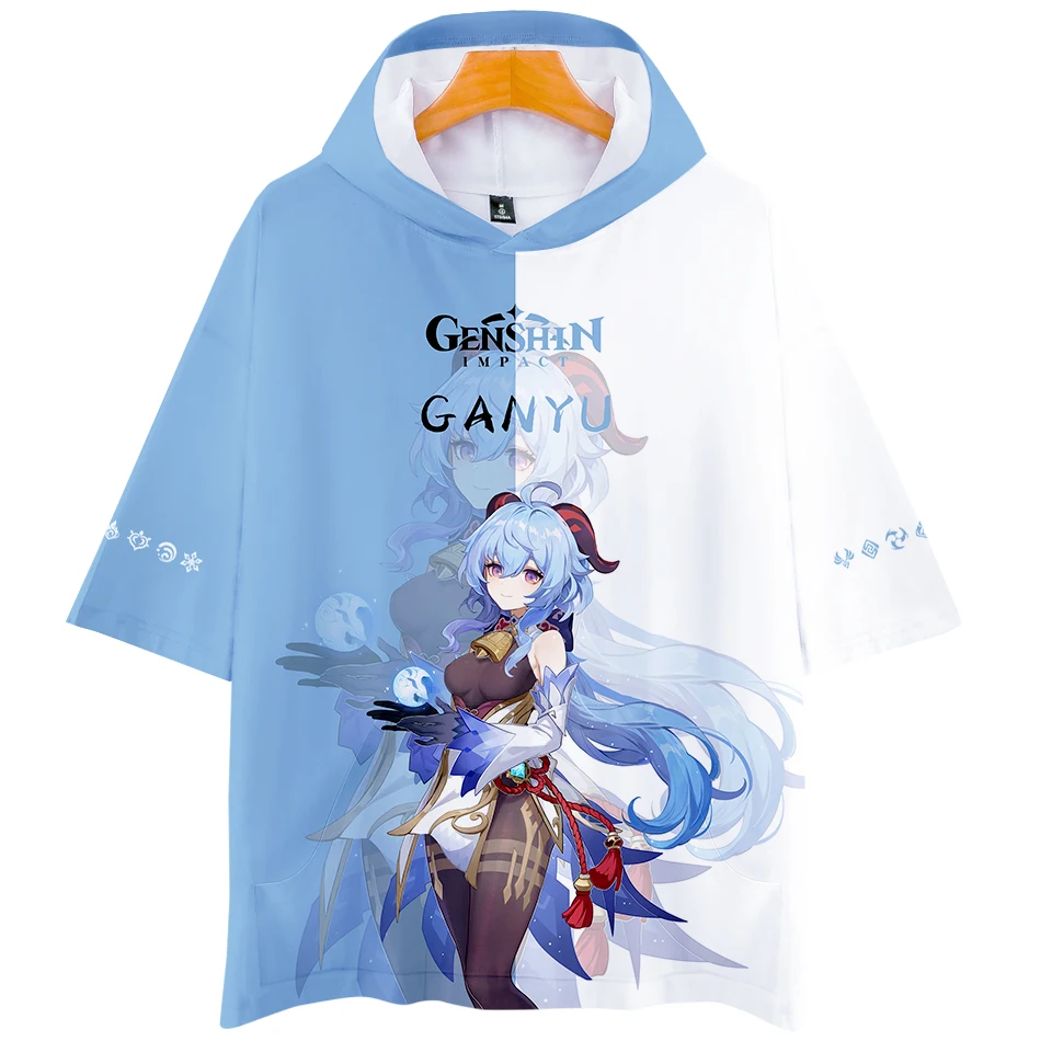 3D Genshin Impact Hooded T-shirt Men Women Casual Tops New Printed GANYU Hip Hop Tees Boys Girls Summer Game Hoodie t-shirt
3D Genshin Impact Hooded T-shirt Men Women Casual Tops New Printed GANYU Hip Hop Tees Boys Girls Summer Game Hoodie t-shirt