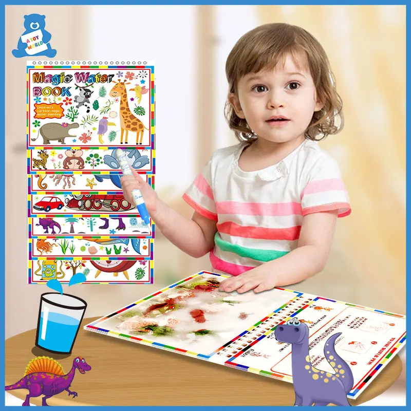 Montessori Coloring Book Repeated Graffiti Magic Water Drawing Book Reusable Water Painting Book Doodle Pen Baby Drawing Toys
Montessori Coloring Book Repeated Graffiti Magic Water Drawing Book Reusable Water Painting Book Doodle Pen Baby Drawing Toys