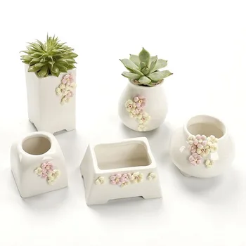 Creative Handmade Floral Pot Vase DIY Porcelain Flowerpot Bonsai Pot Container Ceramic Succulent Plant Pot Garden Decor
Creative Handmade Floral Pot Vase DIY Porcelain Flowerpot Bonsai Pot Container Ceramic Succulent Plant Pot Garden Decor