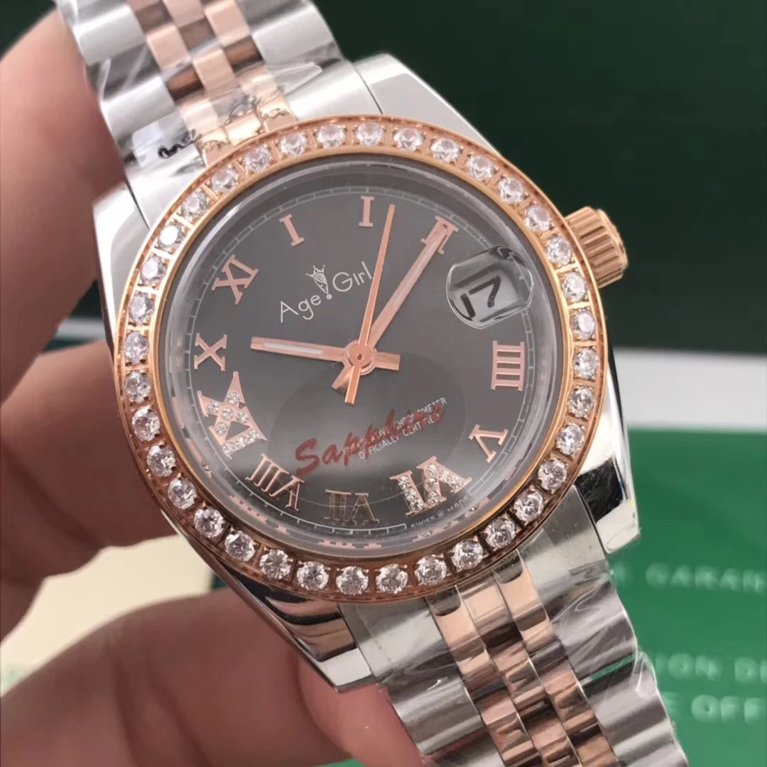 Luxury Brand Stainless Steel Sapphire Watch Women Lady Automatic Mechanical Diamond Bezel Silver Rose Gold Datejust Black 31mm
Luxury Brand Stainless Steel Sapphire Watch Women Lady Automatic Mechanical Diamond Bezel Silver Rose Gold Datejust Black 31mm