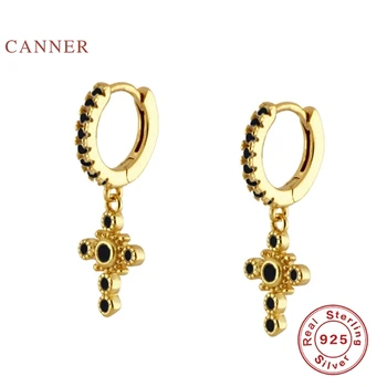 CANNER Elephant Design Sense Cross Earrings Hoops 925 Sterling Silver Earrings For Women Silver Jewelry Earring Pendientes
CANNER Elephant Design Sense Cross Earrings Hoops 925 Sterling Silver Earrings For Women Silver Jewelry Earring Pendientes