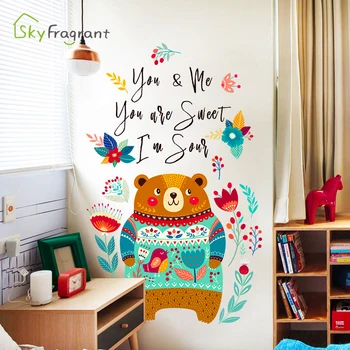 Creative wall sticker kids room decoration cartoon flower bear stickers bedroom wall decor self-adhesive sticker for home
Creative wall sticker kids room decoration cartoon flower bear stickers bedroom wall decor self-adhesive sticker for home