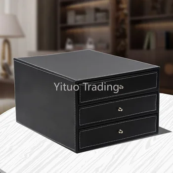 Office Supplies Leather Desktop Storage Box A4 Paper File Box Creative Office Finishing Drawer Storage Box Wholesale
Office Supplies Leather Desktop Storage Box A4 Paper File Box Creative Office Finishing Drawer Storage Box Wholesale