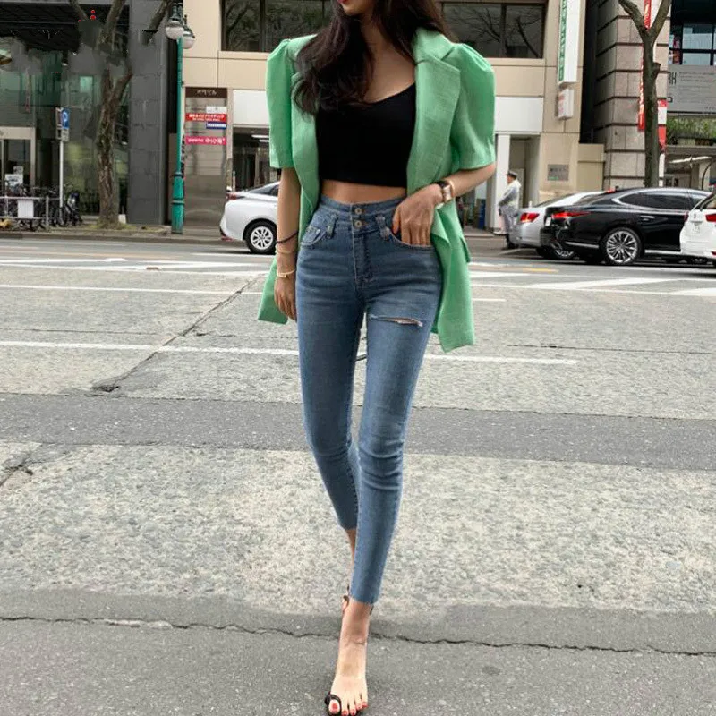 ZOSOL All-match Ripped Women Denim Jeans Fit High Waist Stretched Elastic Femme Fringe Hem Denim Skinny Jeans Female Trousers
ZOSOL All-match Ripped Women Denim Jeans Fit High Waist Stretched Elastic Femme Fringe Hem Denim Skinny Jeans Female Trousers