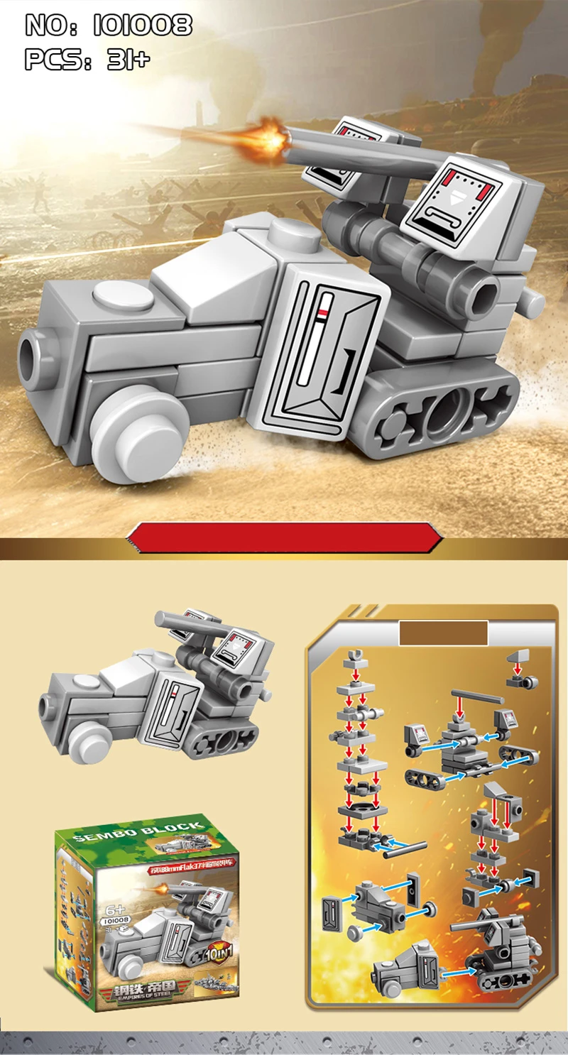 240PCS 10 IN 1 LegoINGlys Building Blocks Compatible With Toys 2020 Brick Block Military Warship Aircraft Tank Figures For Boy (12)