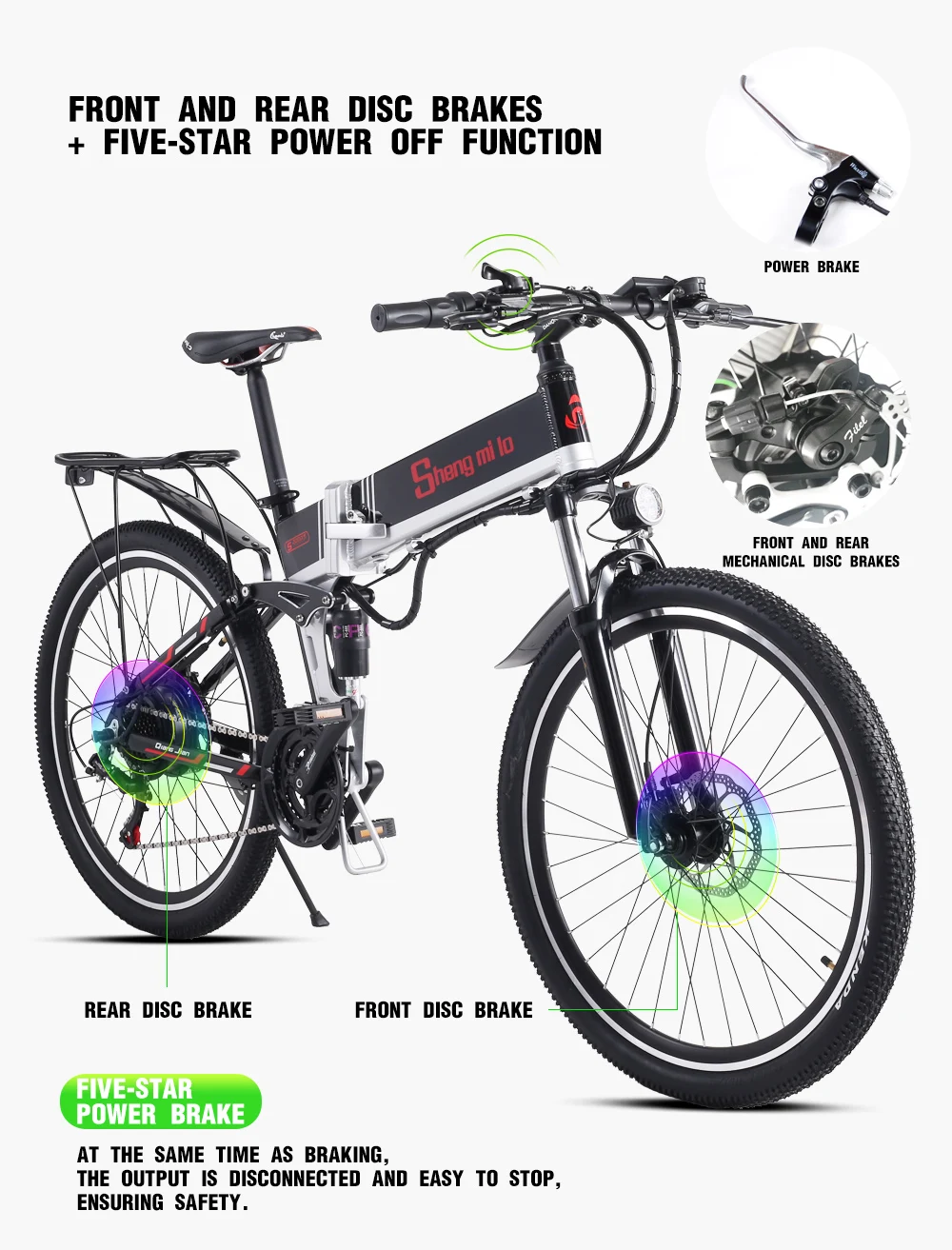 Best New electric bicycle 48V500W assisted mountain bicycle lithium electric bicycle Moped electric bike  ebike electric bicycle elec 12