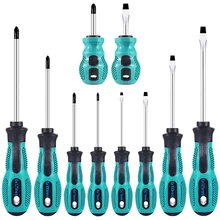 Magnetic Precision Screwdriver Tool Set with Phillips and Flat Head Magnetic Tips Non-Slip Handle for Home Repair,Improvement
Magnetic Precision Screwdriver Tool Set with Phillips and Flat Head Magnetic Tips Non-Slip Handle for Home Repair,Improvement