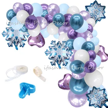 Snowflake Balloon Garland Arch kit for Princess Party Decoration Christmas Party Ballon Decor Girl Wedding Winter Party
Snowflake Balloon Garland Arch kit for Princess Party Decoration Christmas Party Ballon Decor Girl Wedding Winter Party