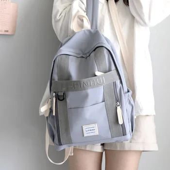 Embroidery Ins Wind Backpacks Women School Bags for Girls Teenage Solid Black Back Pack School Fashion Fresh Casual Bagpack 2020
Embroidery Ins Wind Backpacks Women School Bags for Girls Teenage Solid Black Back Pack School Fashion Fresh Casual Bagpack 2020