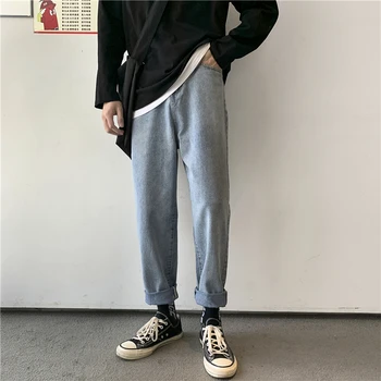 Autumn New Jeans Men's Fashion Washed Solid Color Casual Jeans Pants Man Streetwear Wild Hip Hop Loose Straight Denim Trousers
Autumn New Jeans Men's Fashion Washed Solid Color Casual Jeans Pants Man Streetwear Wild Hip Hop Loose Straight Denim Trousers
