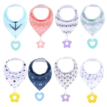 Cotton Bandana Bibs with Teether Baby Babador Feeding Smock Infant Burp Cloths Saliva Towel Baby Eating Accessory Soft Stuff
Cotton Bandana Bibs with Teether Baby Babador Feeding Smock Infant Burp Cloths Saliva Towel Baby Eating Accessory Soft Stuff