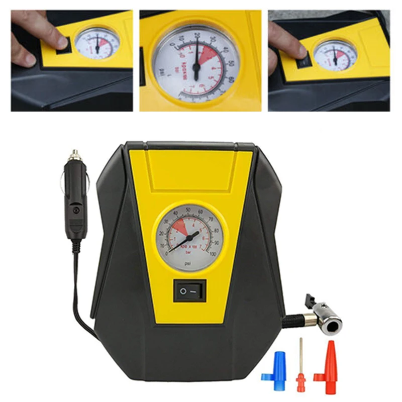 Tire Inflator Car Air Compressor Electric Pump Portable Auto 12V DC Volt 100 PSI Air Compressor for Car Motorcycles Bicycles
Tire Inflator Car Air Compressor Electric Pump Portable Auto 12V DC Volt 100 PSI Air Compressor for Car Motorcycles Bicycles