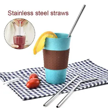 Stainless Steel Pipette 4pcs/Set Cocktail Fruit Juice Sucker Metal Straw Beautiful Silver Bar Party Creative Birthday Kitchen
Stainless Steel Pipette 4pcs/Set Cocktail Fruit Juice Sucker Metal Straw Beautiful Silver Bar Party Creative Birthday Kitchen