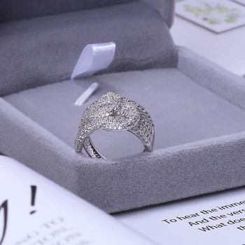XIUMEIYIZU Personality CZ Ring Opening Adjustable Design Elegant Bridal Wedding micro Zirconia Finger Ring Female Luxury Jewelry
XIUMEIYIZU Personality CZ Ring Opening Adjustable Design Elegant Bridal Wedding micro Zirconia Finger Ring Female Luxury Jewelry