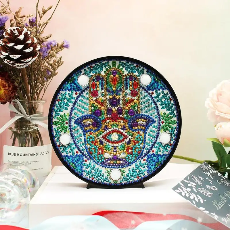 DIY Full Drill Diamond Painting Round Circle Animal Mandala Landscape LED Light Embroidery Special Shaped Lamp
DIY Full Drill Diamond Painting Round Circle Animal Mandala Landscape LED Light Embroidery Special Shaped Lamp