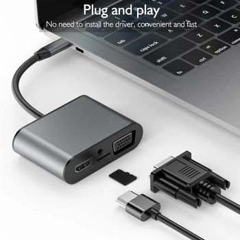 8 in 1 USB C HDMI Type c to HDMI 4K Adapter VGA USB 3.0 Audio video Converter PD 87W Fast charger for Macbook pro Samsung s9 s10
8 in 1 USB C HDMI Type c to HDMI 4K Adapter VGA USB 3.0 Audio video Converter PD 87W Fast charger for Macbook pro Samsung s9 s10