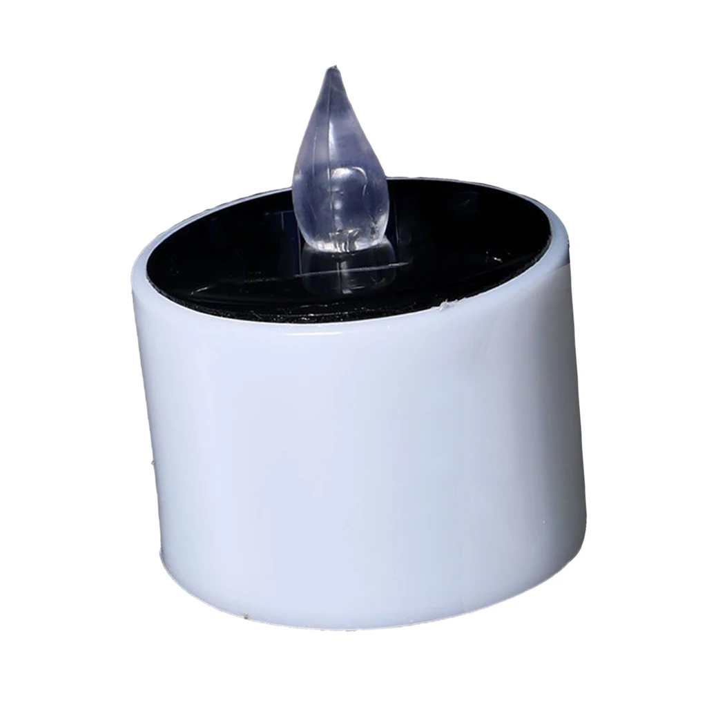 Solar Operated LED Candle Flicking Flameless Tea Light for Wedding Home Decoration, Yellow Solar Operated LED Candle Flicking Flameless Tea Light for Wedding Home Decoration, Yellow