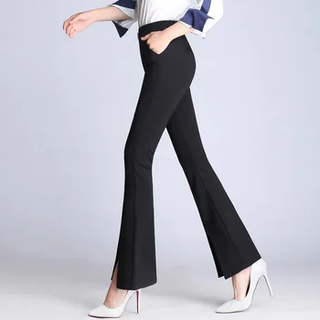 New Style Popular Korean-style Micro Speaker Slit WOMEN'S Long Suit Pants European And American-Style Stretch Plus-sized Elastic
New Style Popular Korean-style Micro Speaker Slit WOMEN'S Long Suit Pants European And American-Style Stretch Plus-sized Elastic
