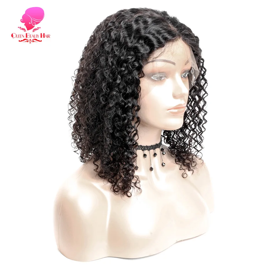 QUEEN 13*6 Short Curly Human Hair Wig Transparent 180 Density 14 Inch Peruvian Remy Kinky Curly Lace Front Wig for Black Women
QUEEN 13*6 Short Curly Human Hair Wig Transparent 180 Density 14 Inch Peruvian Remy Kinky Curly Lace Front Wig for Black Women