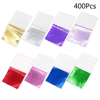 400Pc Foil Papers Metallic Colorful Shiny Multifunctional Foils Imitation Gold Leaf Sheets Craft Decor for Statue Nail Furniture
400Pc Foil Papers Metallic Colorful Shiny Multifunctional Foils Imitation Gold Leaf Sheets Craft Decor for Statue Nail Furniture