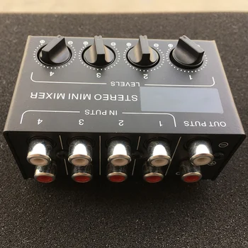 Cx400 Mini Stereo Rca 4-Channel Passive Mixer Small Mixer Mixer Stereo Dispenser for Live and Studio
Cx400 Mini Stereo Rca 4-Channel Passive Mixer Small Mixer Mixer Stereo Dispenser for Live and Studio