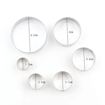 New 6pcs/set Round Circle Fondant Baking Chocolate Mould Clay Mold DIY Cake Tools
New 6pcs/set Round Circle Fondant Baking Chocolate Mould Clay Mold DIY Cake Tools