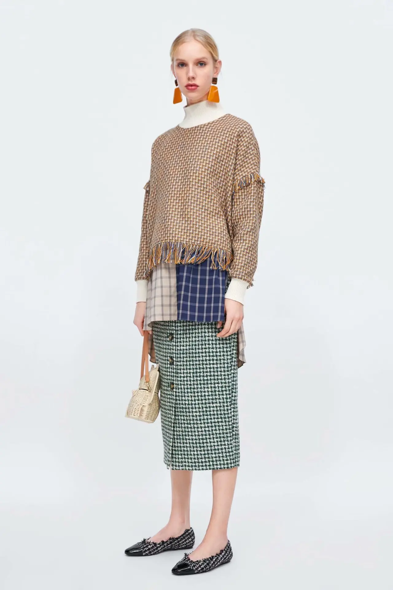Europe And America 2019 Spring And Summer New Style WOMEN'S Dress Versatile Thousands of Birds Tweed Skirts High-waisted Single
Europe And America 2019 Spring And Summer New Style WOMEN'S Dress Versatile Thousands of Birds Tweed Skirts High-waisted Single