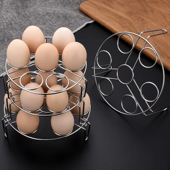 

Round Eggs Steamer Rack 7 Holes Steaming Grid Rack Stand Kitchen Stainless Steel Steam Tray Stock Pot Steaming Tray Stand Racks