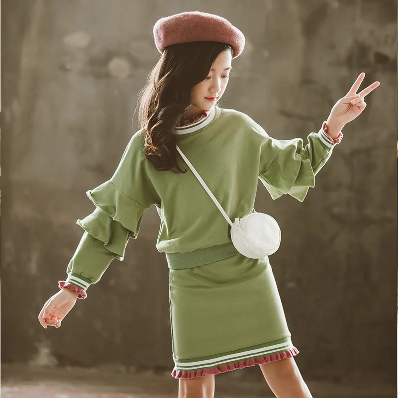 Big Girl Clothing Sets Autumn Spring 2021 Kids Clothes Set Hoodies Skirt Suit Casual Girks Outfits Costume
Big Girl Clothing Sets Autumn Spring 2021 Kids Clothes Set Hoodies Skirt Suit Casual Girks Outfits Costume