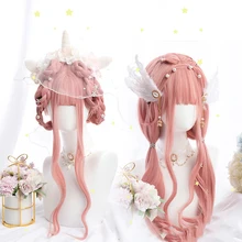 CTRLALT Ombre Pink Color Lolita Long Wavy Curly Wigs With Bangs Cute Girl Daily Party Cosplay Wig Heat Resistant Fiber Synthetic
CTRLALT Ombre Pink Color Lolita Long Wavy Curly Wigs With Bangs Cute Girl Daily Party Cosplay Wig Heat Resistant Fiber Synthetic
