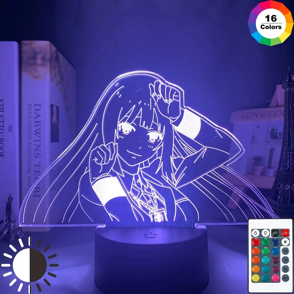 Anime LED Light Yumeko Jabami From Kakegurui Compulsive Gambler Gift for Bedroom Decor Nightlight Cute Japanese Waifu Manga Lamp
Anime LED Light Yumeko Jabami From Kakegurui Compulsive Gambler Gift for Bedroom Decor Nightlight Cute Japanese Waifu Manga Lamp