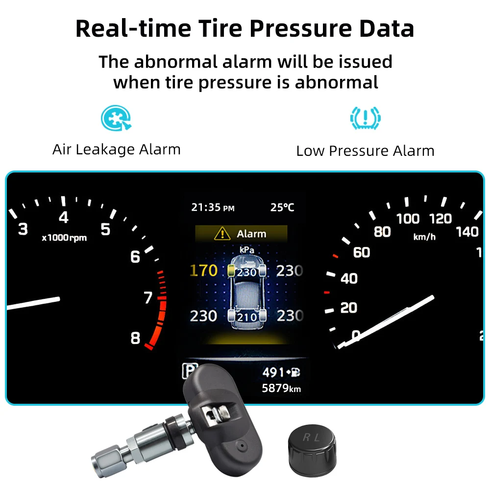 Система контроля давления в шинах Deelife (для Nissan New QASHQAI X TRAIL TIIDA TEANA KICKS SYLPHY TERRA) 4