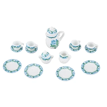 Dollhouse Miniature 1: 12 Toy Kitchen Dining Room 17 pc Porcelaine Tea Set lace
Dollhouse Miniature 1: 12 Toy Kitchen Dining Room 17 pc Porcelaine Tea Set lace