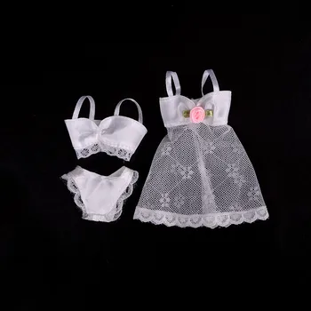 NEW arrival White Sexy bow Pajamas Lingerie Lace Costumes + Bra + Underwear Clothes For Barbie Doll Clothes and Accessories
NEW arrival White Sexy bow Pajamas Lingerie Lace Costumes + Bra + Underwear Clothes For Barbie Doll Clothes and Accessories