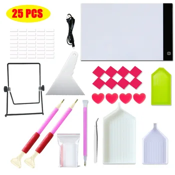 Diamond Painting Kit LED Copy Board 28 Storage Box Combination Elbow Rapid Diamond Pen Hot Selling
Diamond Painting Kit LED Copy Board 28 Storage Box Combination Elbow Rapid Diamond Pen Hot Selling