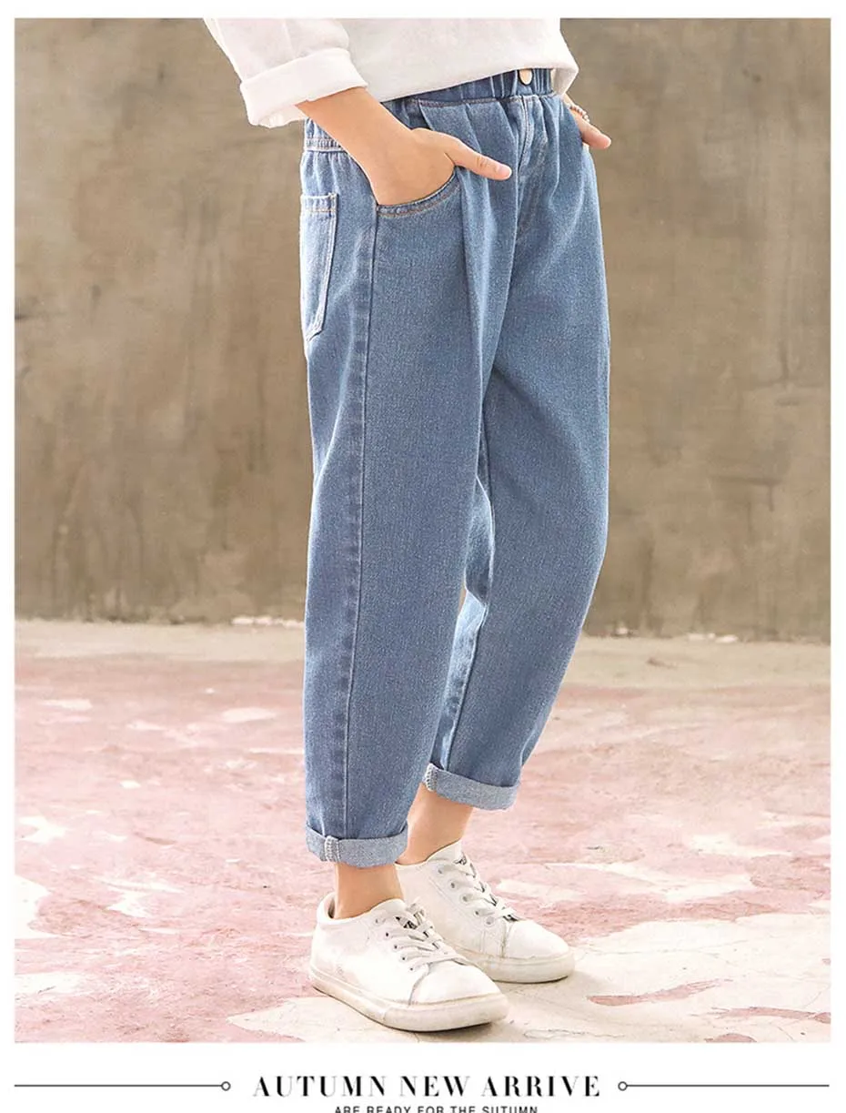 Spring Jeans For Girls Solid Pleated Children's Jeans Elastic Waist Kids Jeans Girl Casual Autumn Clothes For Girls 6 8 10 12 14 Hd9b9dbcf43a348f399a682bb891c38a5H - Spring Jeans For Girls Solid Pleated Children's Jeans Elastic Waist Kids Jeans Girl Casual Autumn Clothes For Girls 6 8 10 12 14