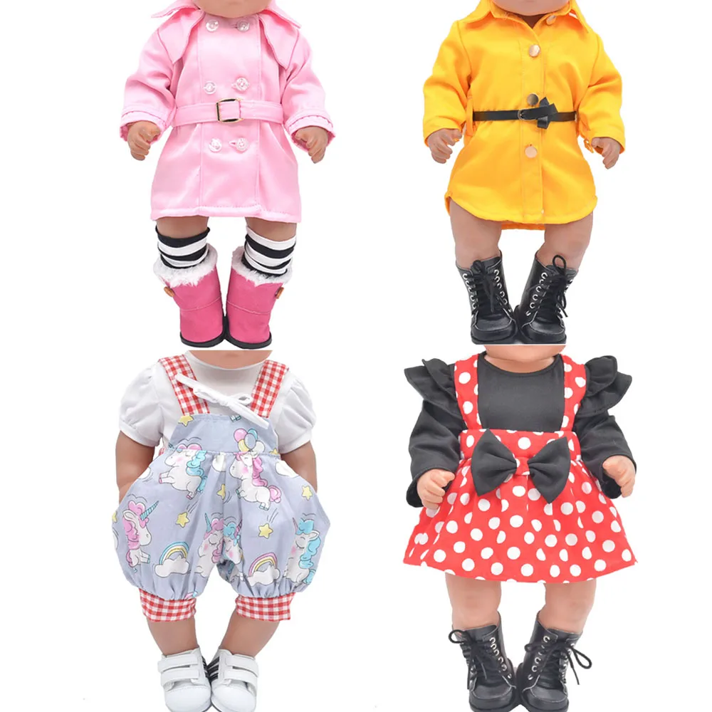 Clothes for doll fit 43cm toy newborn doll accessories Fashion jacket Cartoon suspender pants
Clothes for doll fit 43cm toy newborn doll accessories Fashion jacket Cartoon suspender pants