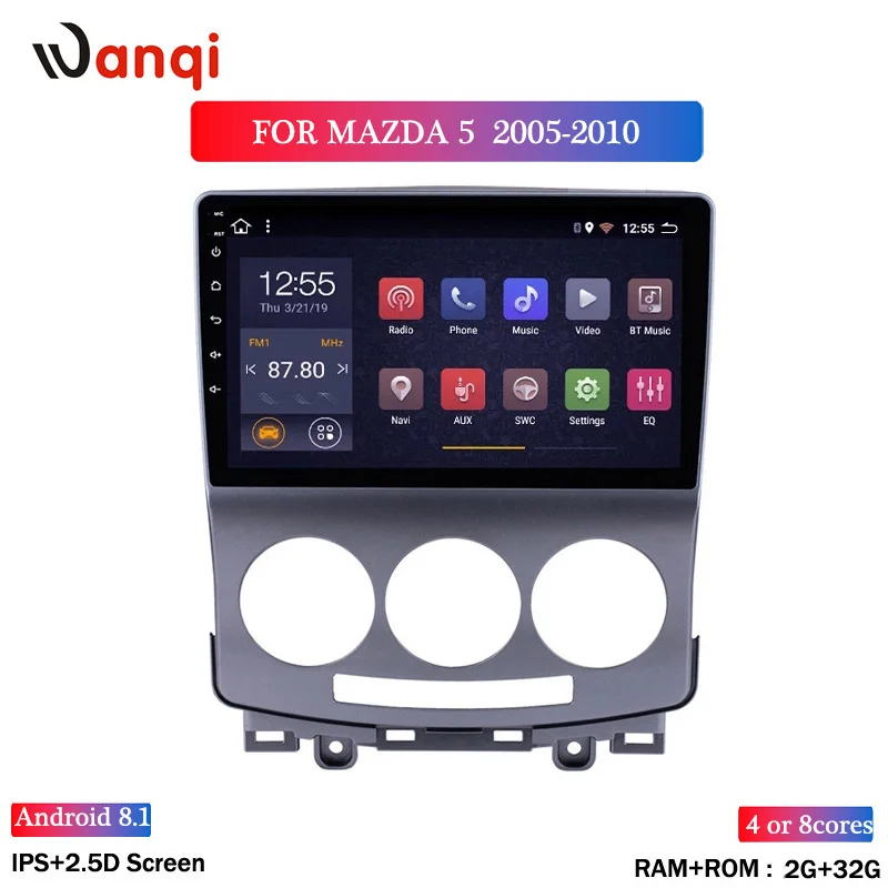 2G+32G 9" Android 8.1 GO Car Radio DVD Player for MAZDA5/Jinxiang/DE/Third generation 2005-2010 1Din Radio GPS Navigation WiFi
2G+32G 9" Android 8.1 GO Car Radio DVD Player for MAZDA5/Jinxiang/DE/Third generation 2005-2010 1Din Radio GPS Navigation WiFi