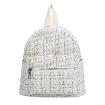 Winter Women Mini Backpack Solid Color Fashion Wool Small Backpacks Simple Zipper Contrast Color Wool Backpack Travel Bag
Winter Women Mini Backpack Solid Color Fashion Wool Small Backpacks Simple Zipper Contrast Color Wool Backpack Travel Bag