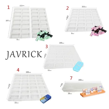 Dominoes Epoxy Resin Silicone Molds with Rack Tray Double Six Game Toy Jewelry Casting Mold Tools Supplies Art Crafts
Dominoes Epoxy Resin Silicone Molds with Rack Tray Double Six Game Toy Jewelry Casting Mold Tools Supplies Art Crafts