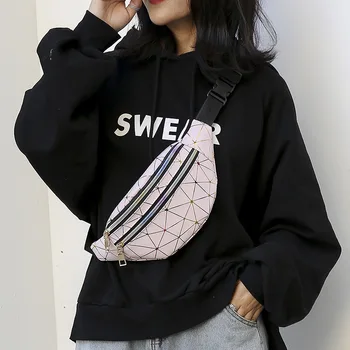 Holographic Waist Bags Women Pink Silver Fanny Pack Female Belt Bag Ladies Black Geometric Waist Packs Laser Chest Phone Pouch
Holographic Waist Bags Women Pink Silver Fanny Pack Female Belt Bag Ladies Black Geometric Waist Packs Laser Chest Phone Pouch