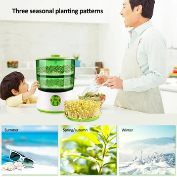US/EU Plug Household Intelligent Bean Sprouts Machine 2 Layers Multifunctional Automatic Bean Sprouts Growth Bucket DIY Machine
US/EU Plug Household Intelligent Bean Sprouts Machine 2 Layers Multifunctional Automatic Bean Sprouts Growth Bucket DIY Machine
