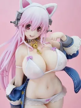 27cm Anime SUPER SONICO THE ANIMATION Alphamax Sexy girls Sonico white cat Ver. PVC Action Figure Collectible Model Toy 
27cm Anime SUPER SONICO THE ANIMATION Alphamax Sexy girls Sonico white cat Ver. PVC Action Figure Collectible Model Toy