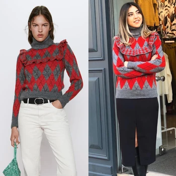 Newly Spring Fashion Vintage Patchwork 2020 Woemn ZA Sweater Trendy Casual Boho Pullovers Ethnic Warm Short Sweater Wholesale
Newly Spring Fashion Vintage Patchwork 2020 Woemn ZA Sweater Trendy Casual Boho Pullovers Ethnic Warm Short Sweater Wholesale