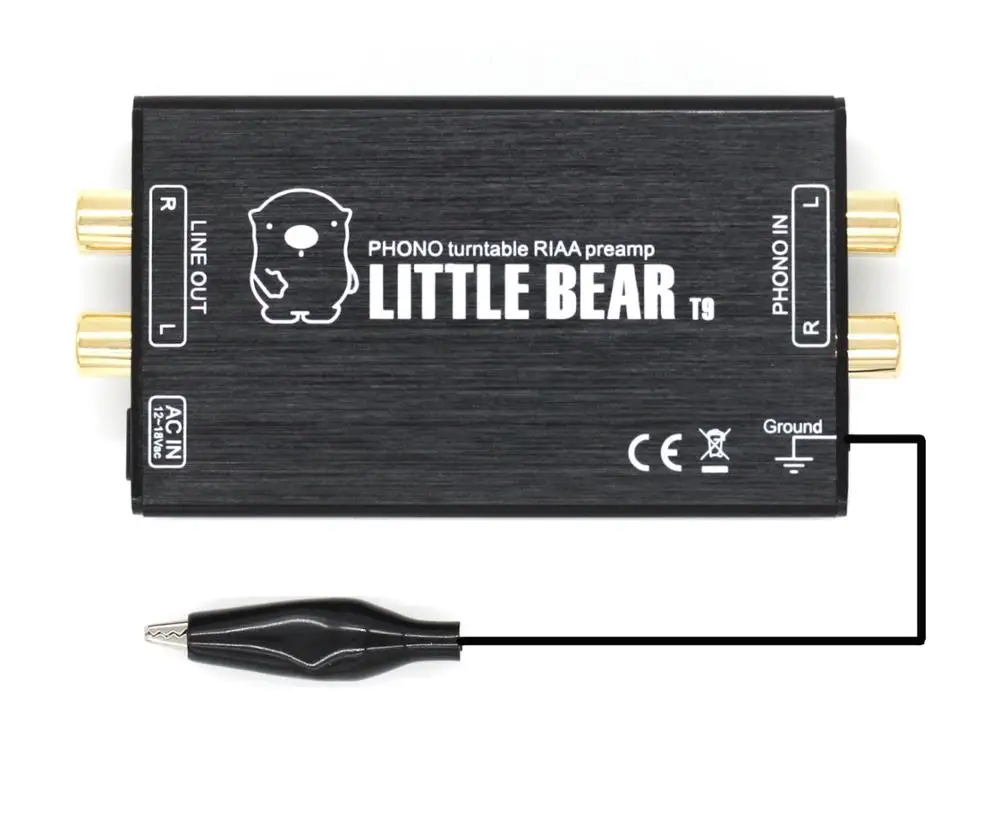 

Little bear T9 Pro Metal Case Phono MM RIAA Turntable Preamp Hi-Fi Pre-Amplifier
